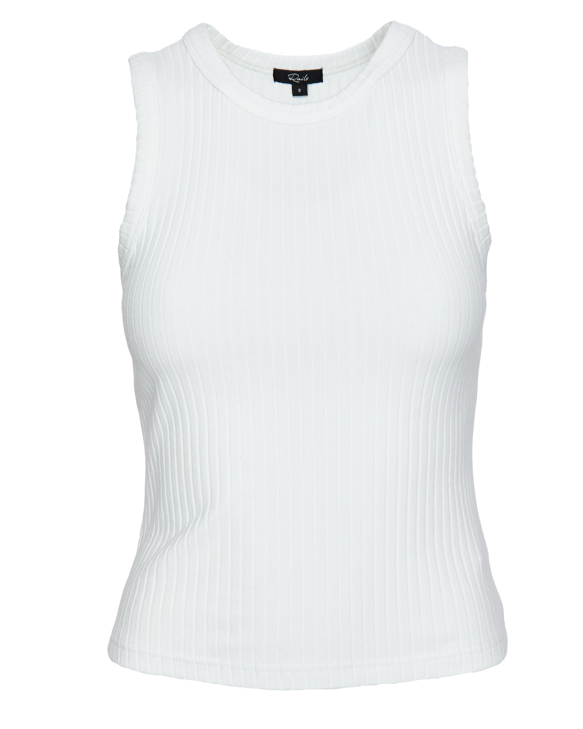 RAILS The Racer Tank in White– Capsule Shop