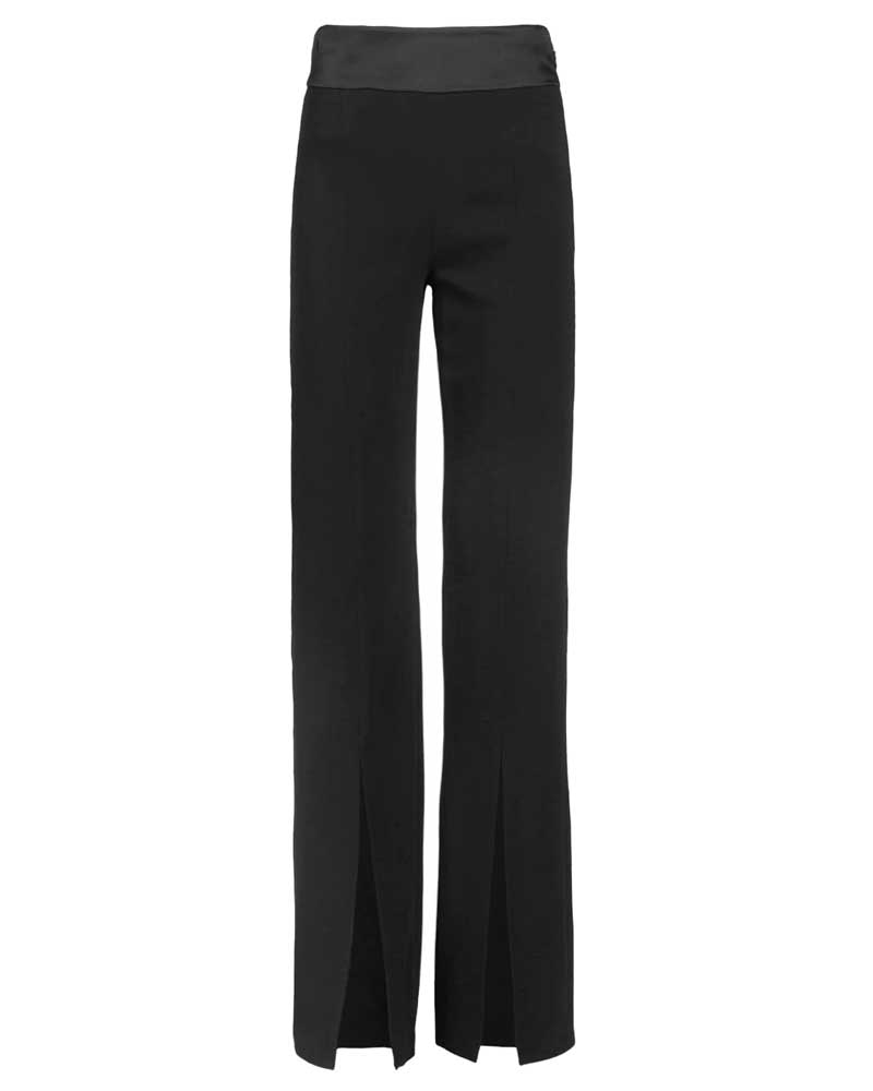 Ariah Crepe Satin Combo Front Slit Pant - 30% off End of Year Sale
