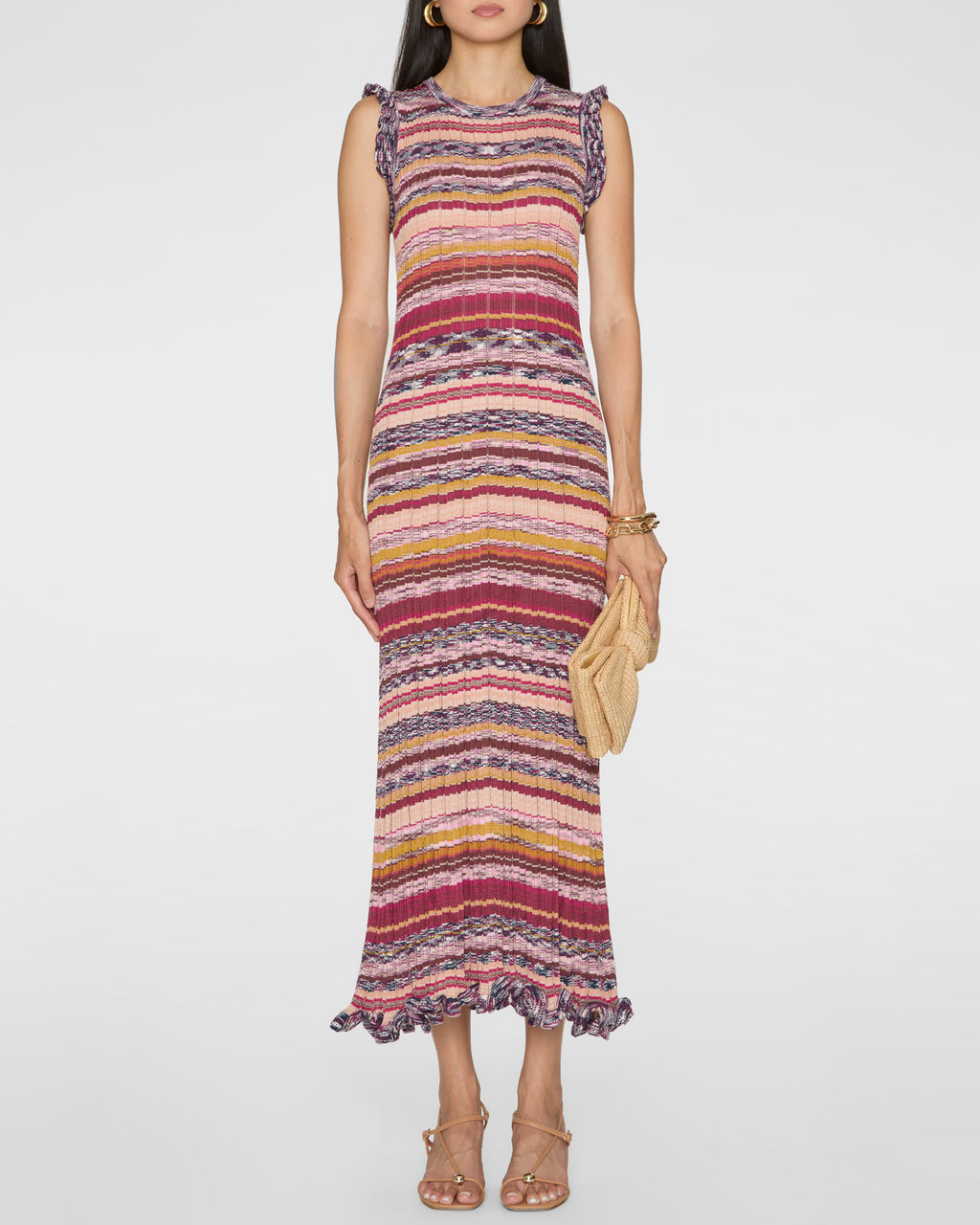 ULLA JOHNSON Ajak Sleeveless Knit Midi Dress
