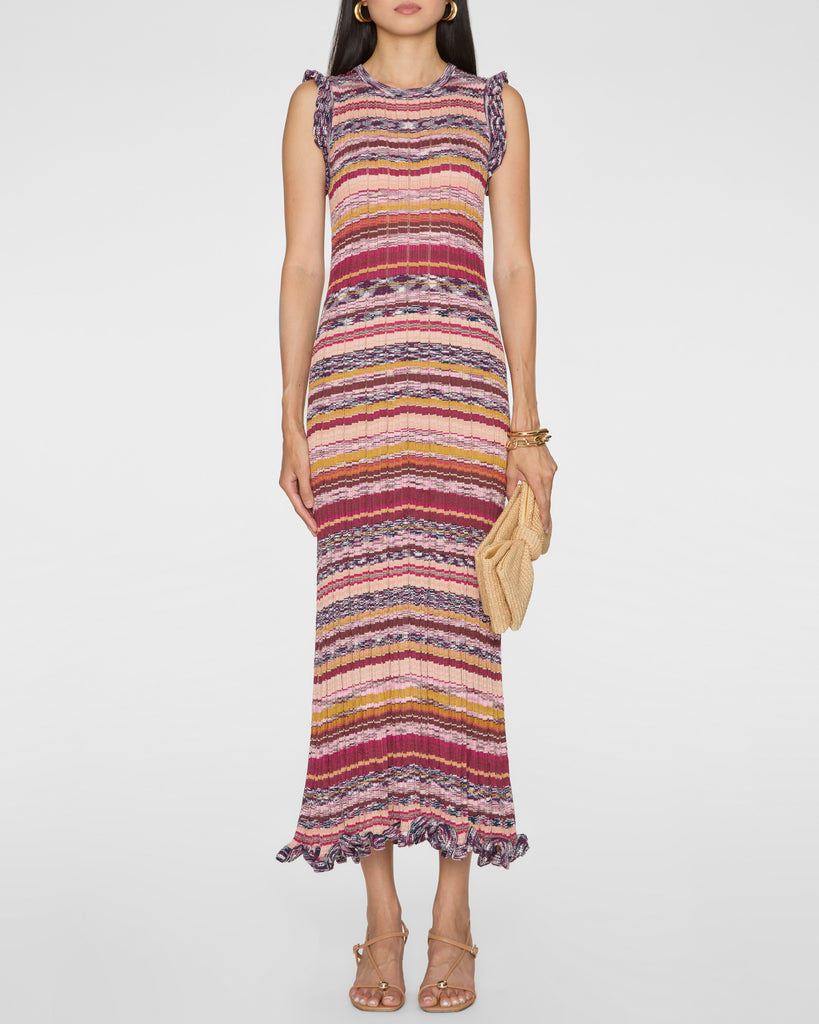 ULLA JOHNSON Ajak Sleeveless Knit Midi Dress