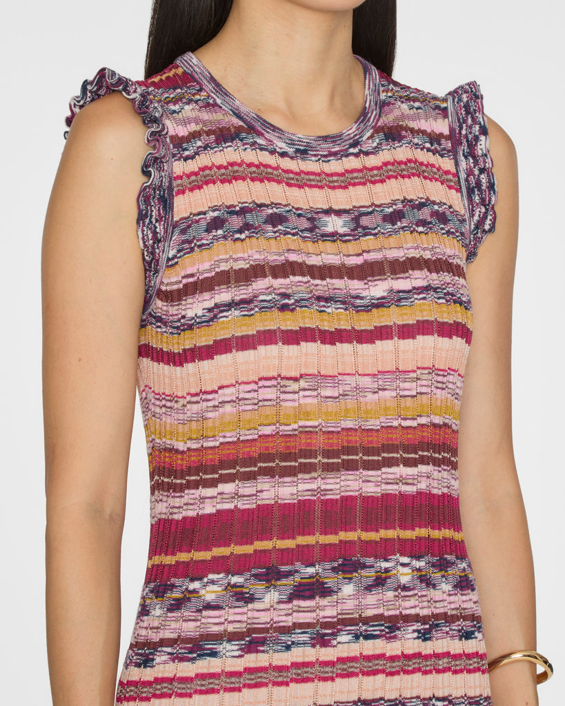 ULLA JOHNSON Ajak Sleeveless Knit Midi Dress