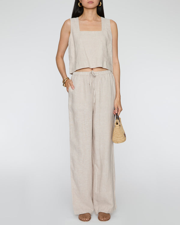 RAILS Akira Top in Heathered Flax