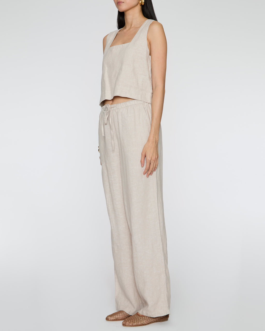 RAILS Akira Top in Heathered Flax