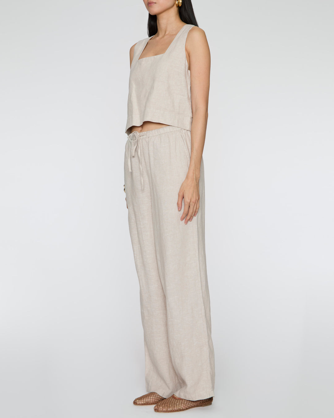 RAILS Akira Top in Heathered Flax