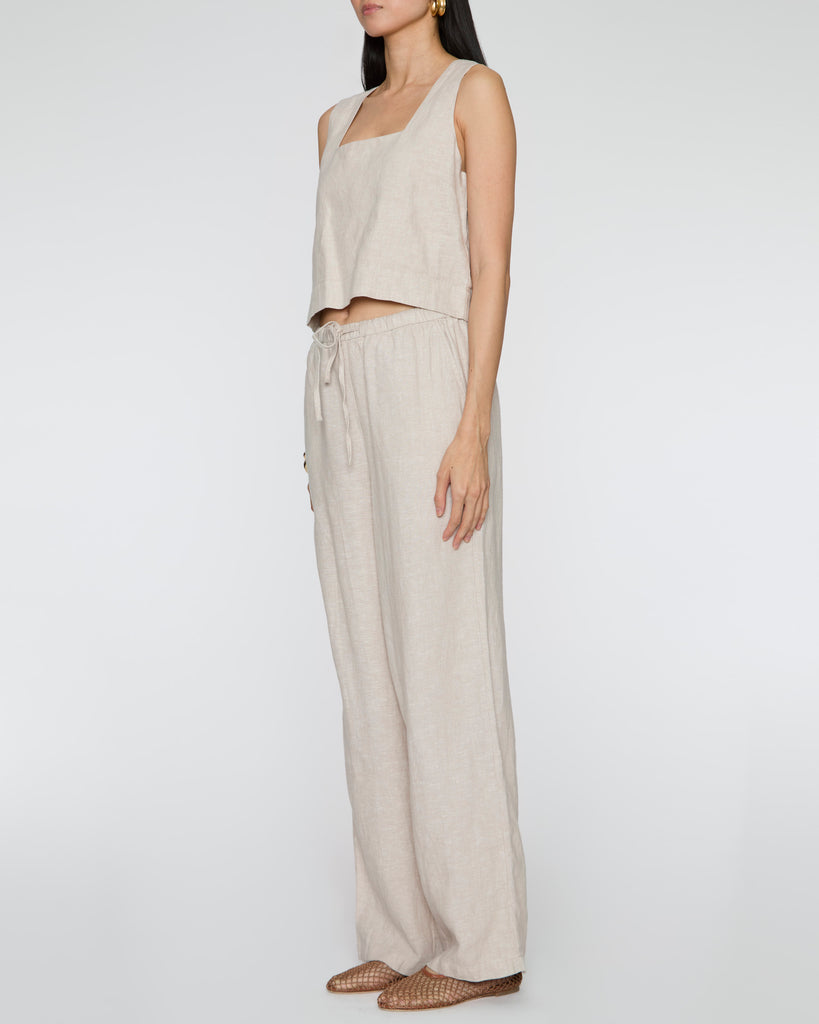 RAILS Akira Top in Heathered Flax