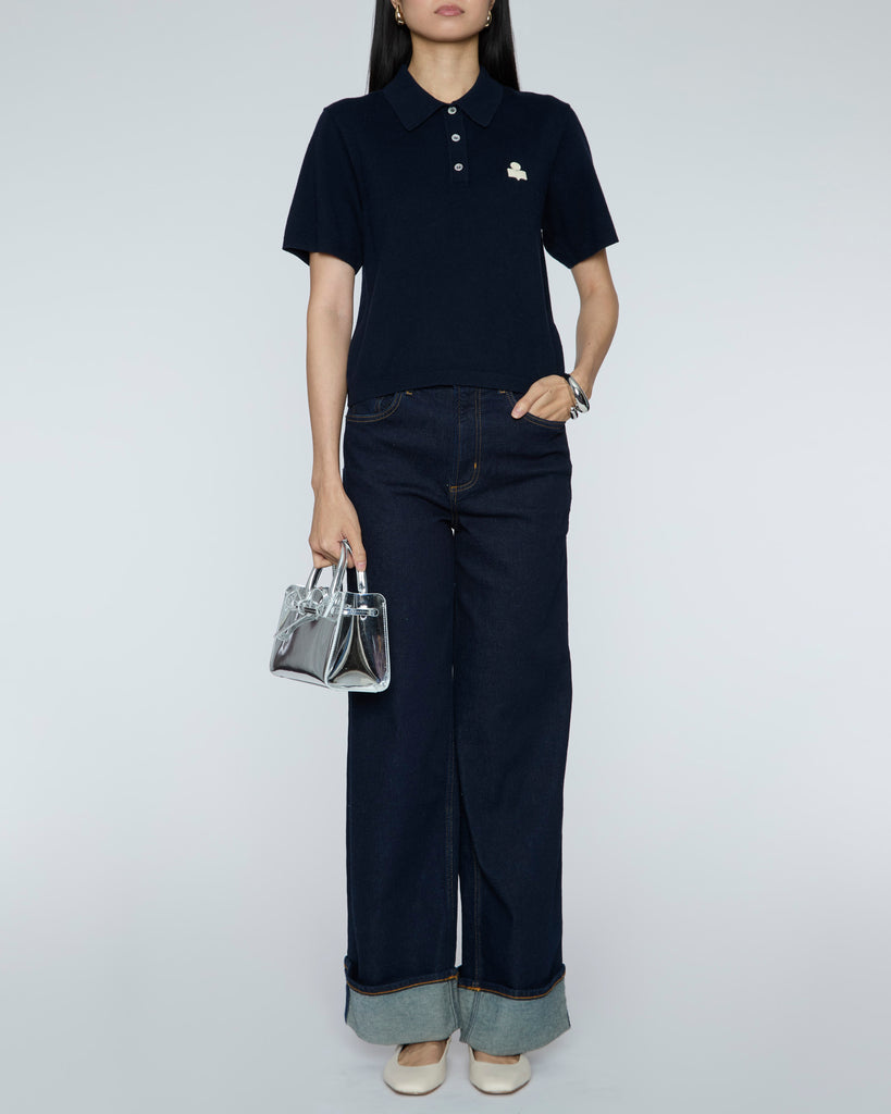 ISABEL MARANT ETOILE Althea Embroidered Knit Top