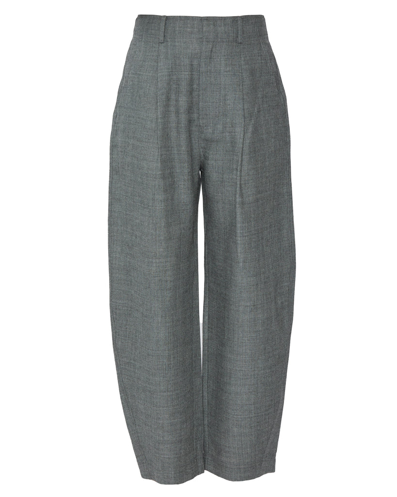 APIECE APART Bari Crop Trouser in Heathered Grey
