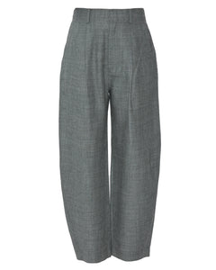 Bari Crop Trouser in Heathered Grey