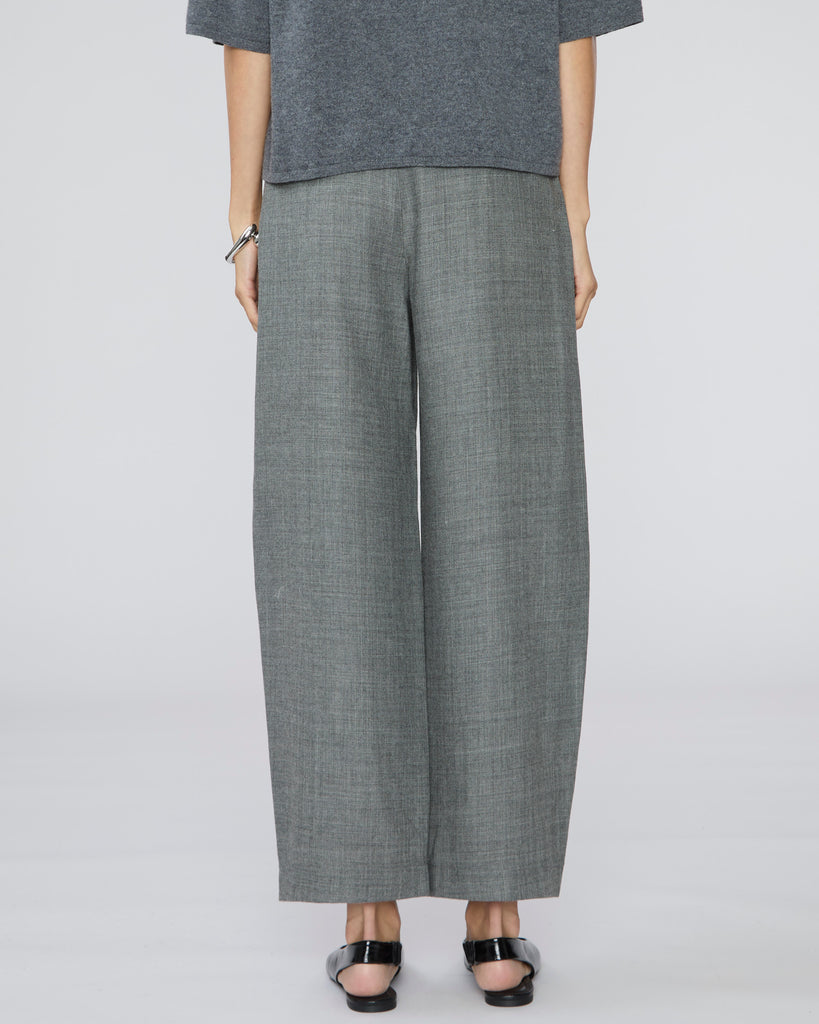 APIECE APART Bari Crop Trouser in Heathered Grey
