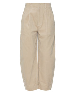 Bari Crop Trouser in Sand Stone