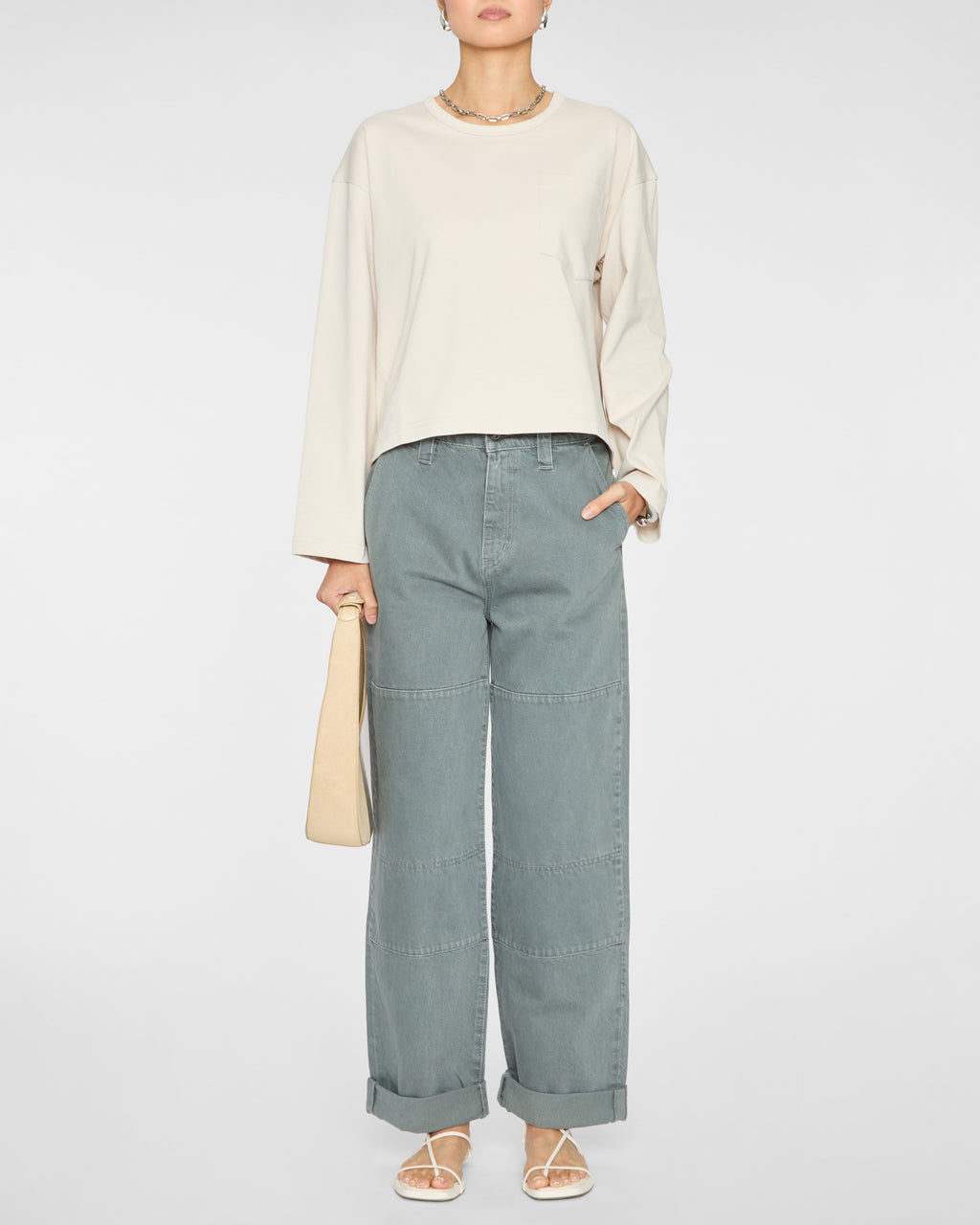 APIECE APART Boxy Tee in Oat