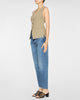 Helena V-Neck Vest in Moss