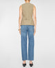 Helena V-Neck Vest in Moss