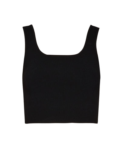 Ilia Crop in Black