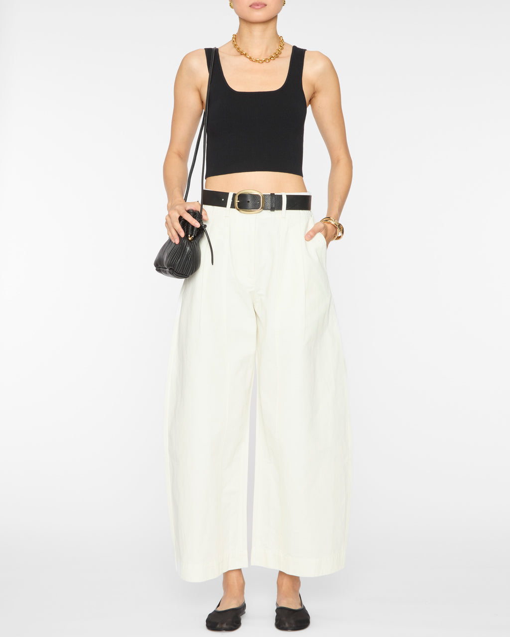 APIECE APART Ilia Crop in Black