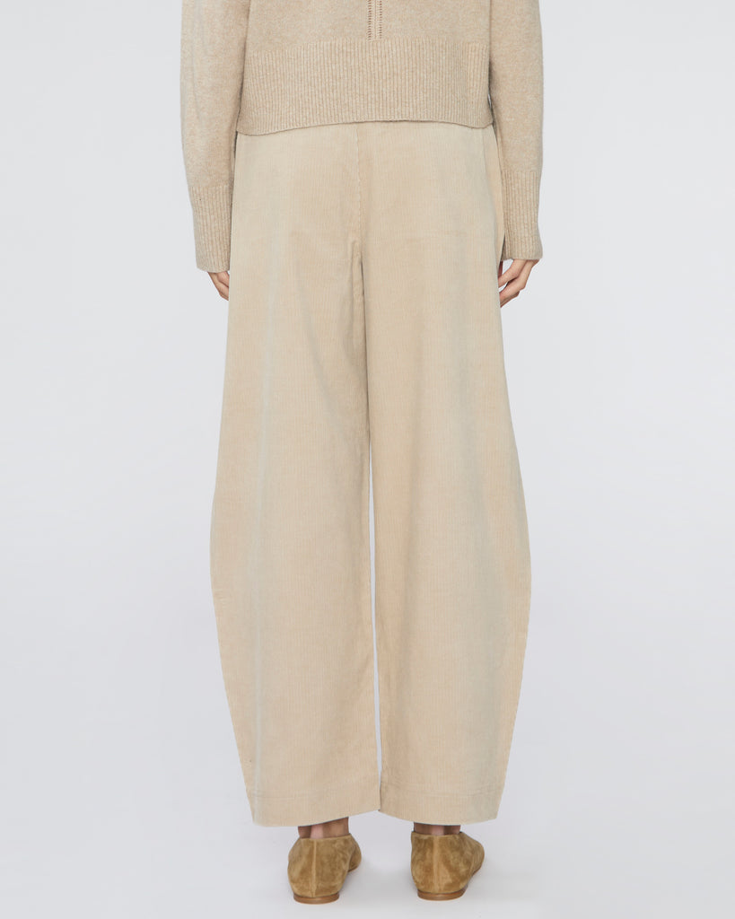 APIECE APART Bari Crop Trouser in Sand Stone