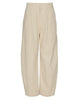 APIECE APART Bari Crop Trouser in Striped Flax