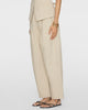 APIECE APART Bari Crop Trouser in Striped Flax