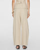 APIECE APART Bari Crop Trouser in Striped Flax
