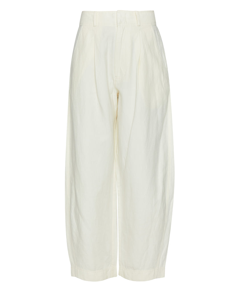 APIECE APART Bari Crop Trouser in Cream