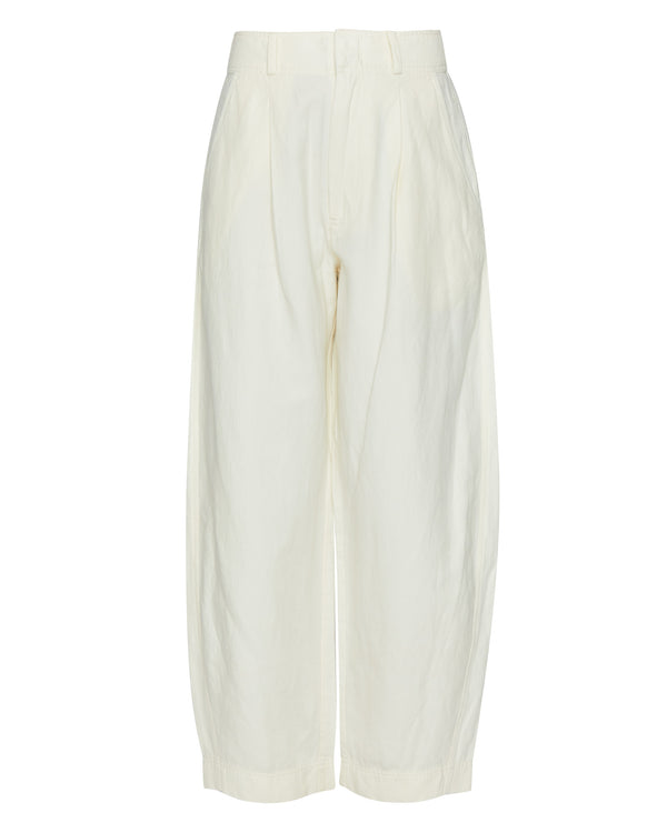 APIECE APART Bari Crop Trouser in Cream