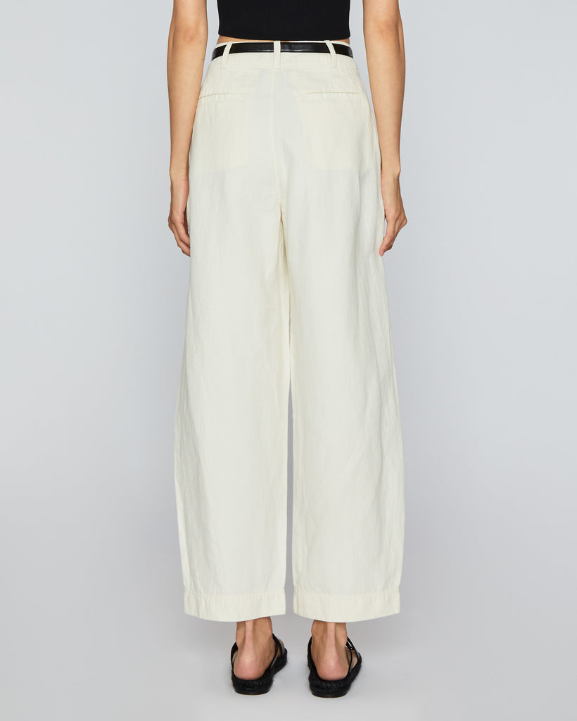 APIECE APART Bari Crop Trouser in Cream
