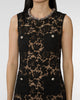 SELF PORTRAIT Black Lace Crystal Mini Dress