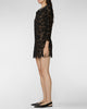 Self Portrait Black Lace Long Sleeve Mini Dress Black