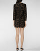 Self Portrait Black Lace Long Sleeve Mini Dress Black