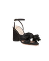 Camellia Black Pleated Bow Heel - 20% Editor's Picks