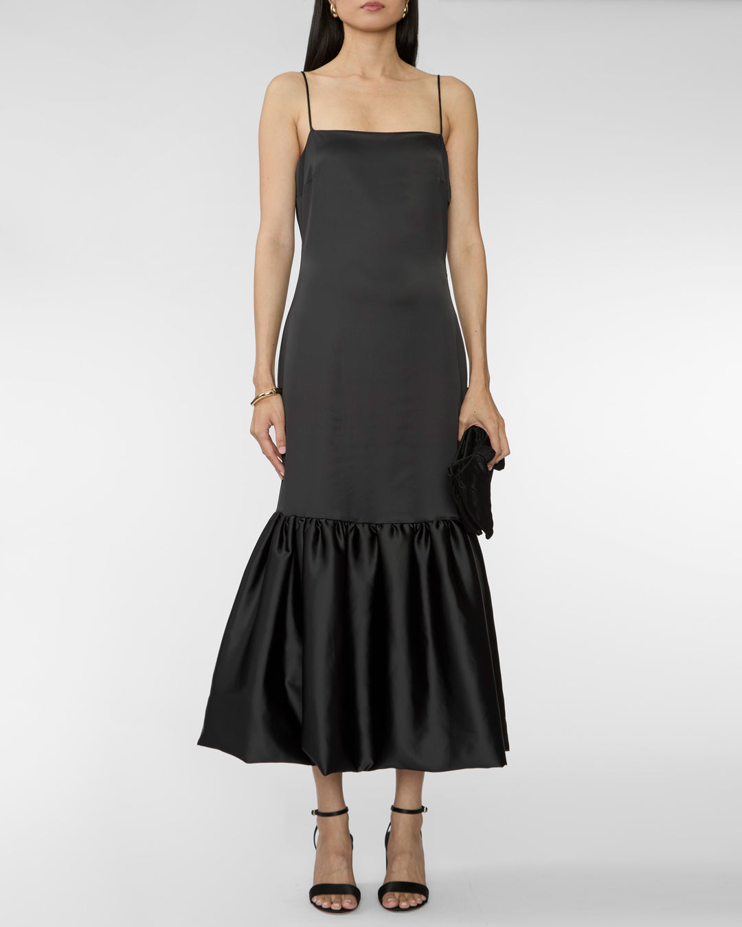 CAROLINE CONSTAS Sydney Ruffle Hem Gown