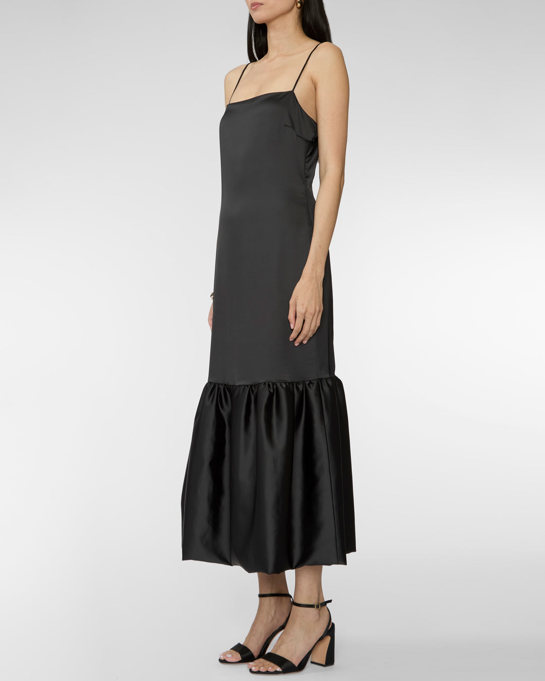 CAROLINE CONSTAS Sydney Ruffle Hem Gown