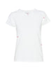 CATHERINEGEE Embroidered Cotton T-Shirt in Bisou Lips