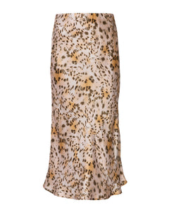 Siena Slip Skirt in Blush Leopard