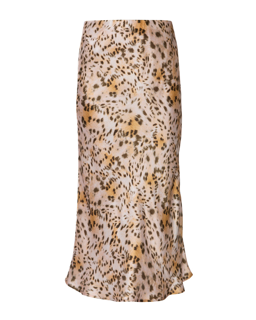 CATHERINEGEE Siena Slip Skirt in Blush Leopard