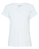 Embroidered Cotton T-Shirt in Red Heart