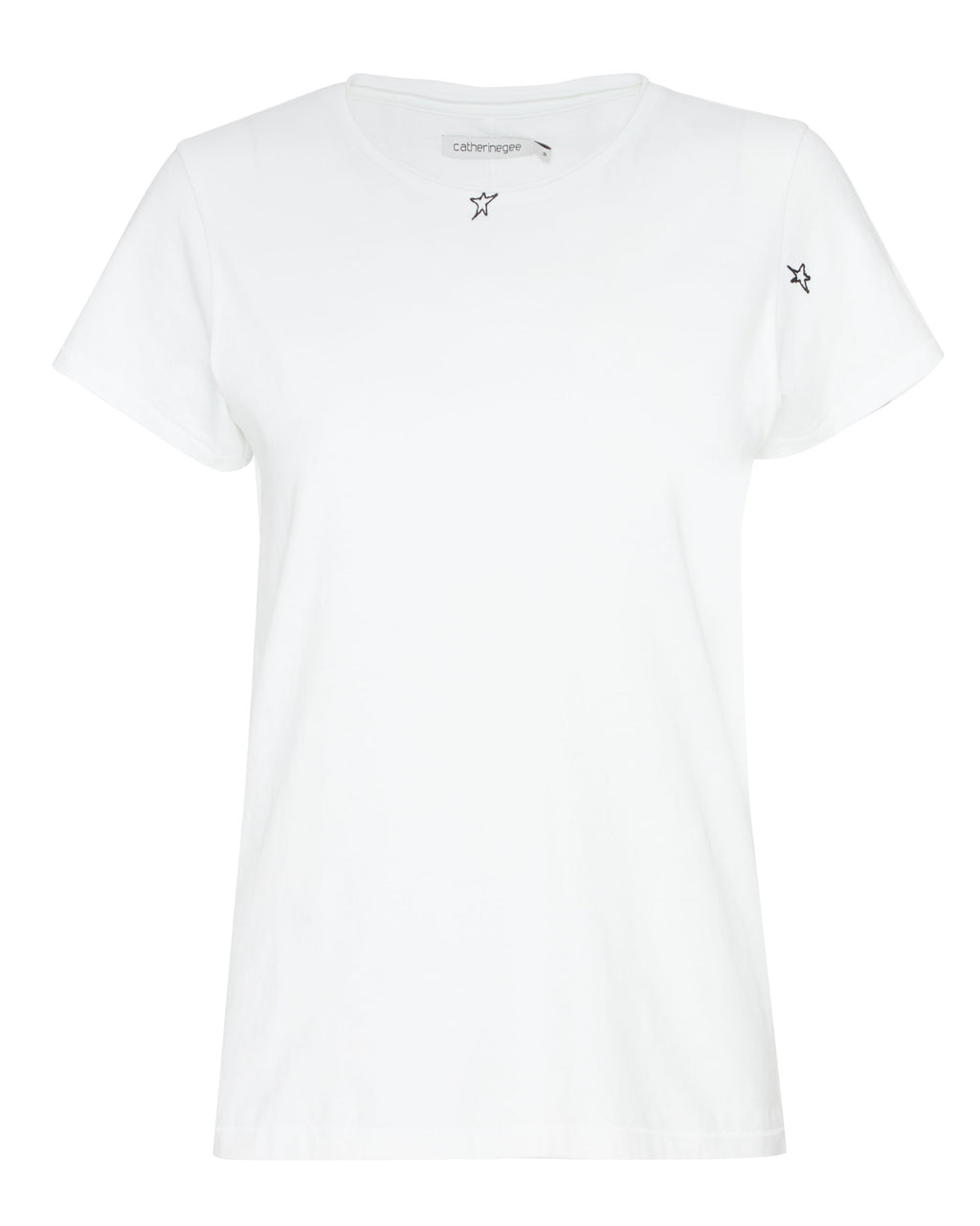 CATHERINEGEE Embroidered Cotton T-Shirt in Star