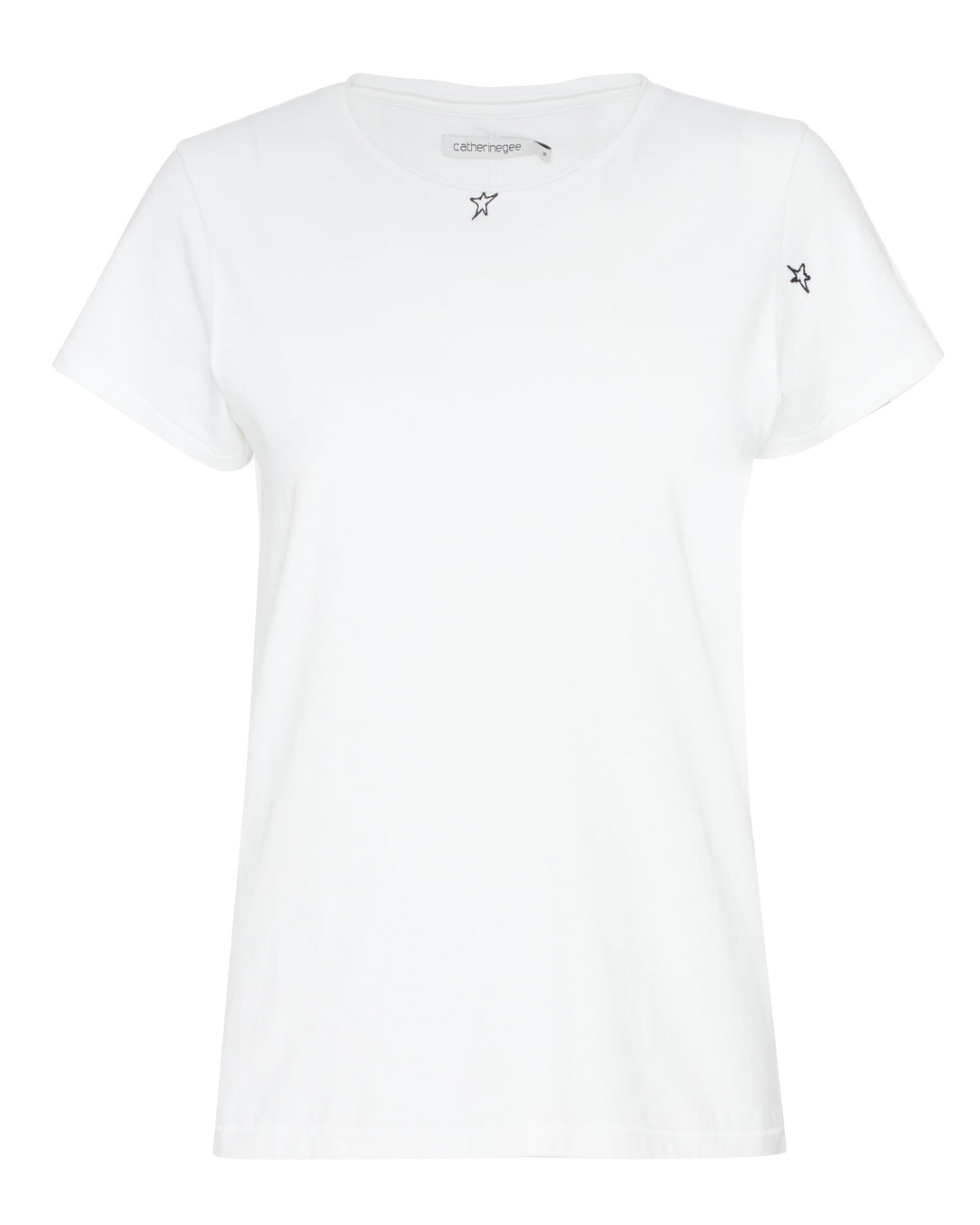CATHERINEGEE Embroidered Cotton T-Shirt in Star