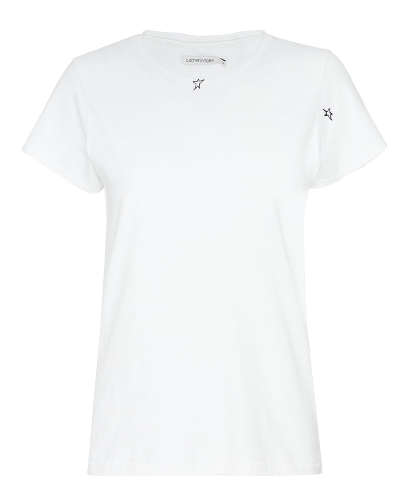 CATHERINEGEE Embroidered Cotton T-Shirt in Star