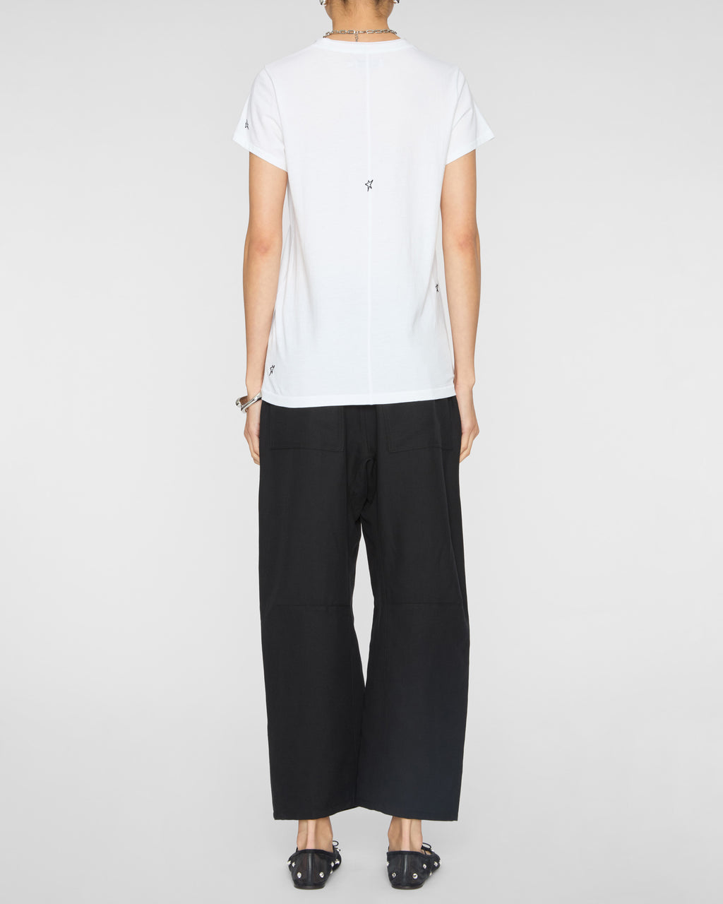 CATHERINEGEE Embroidered Cotton T-Shirt in Star