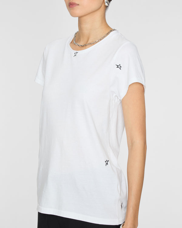 CATHERINEGEE Embroidered Cotton T-Shirt in Star