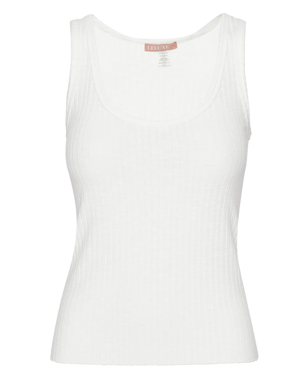 LELUXE Charli Tank in Cloud