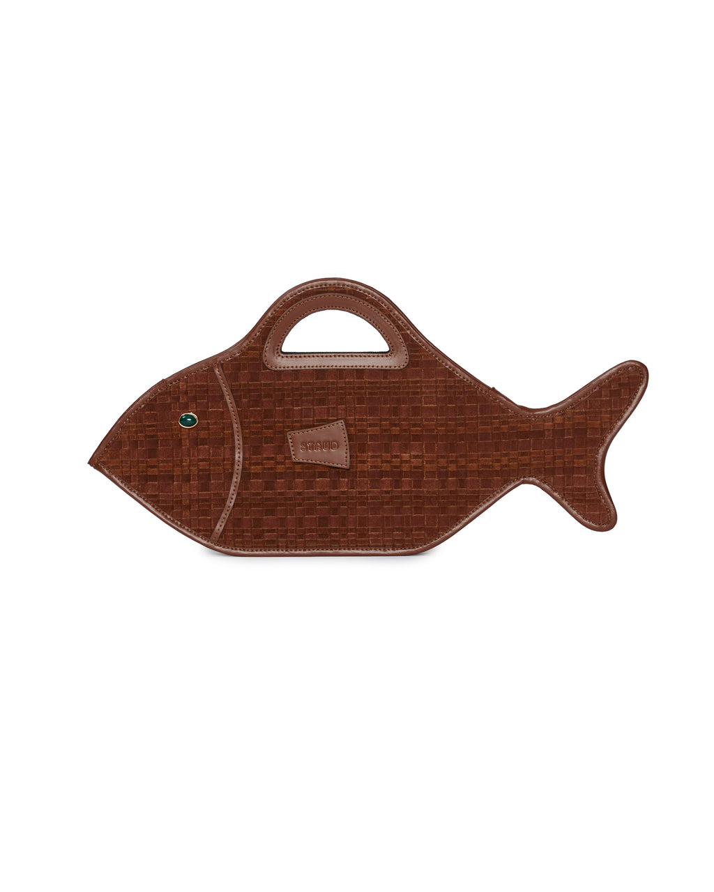 STAUD Cleo Fish Bag in Tabac