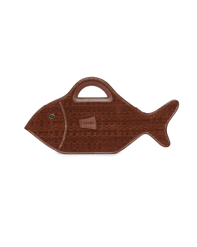STAUD Cleo Fish Bag in Tabac