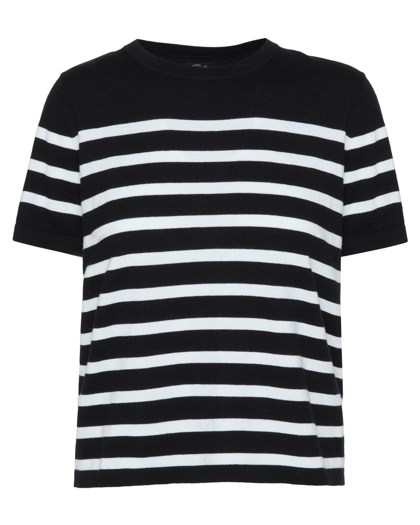 RAILS Cotton Cashmere Short Sleeve Tee in Parisian Stripe