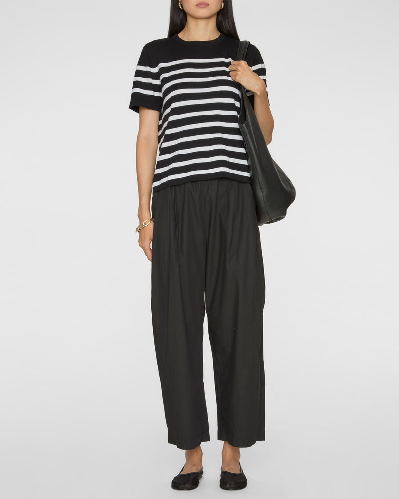 RAILS Cotton Cashmere Short Sleeve Tee in Parisian Stripe