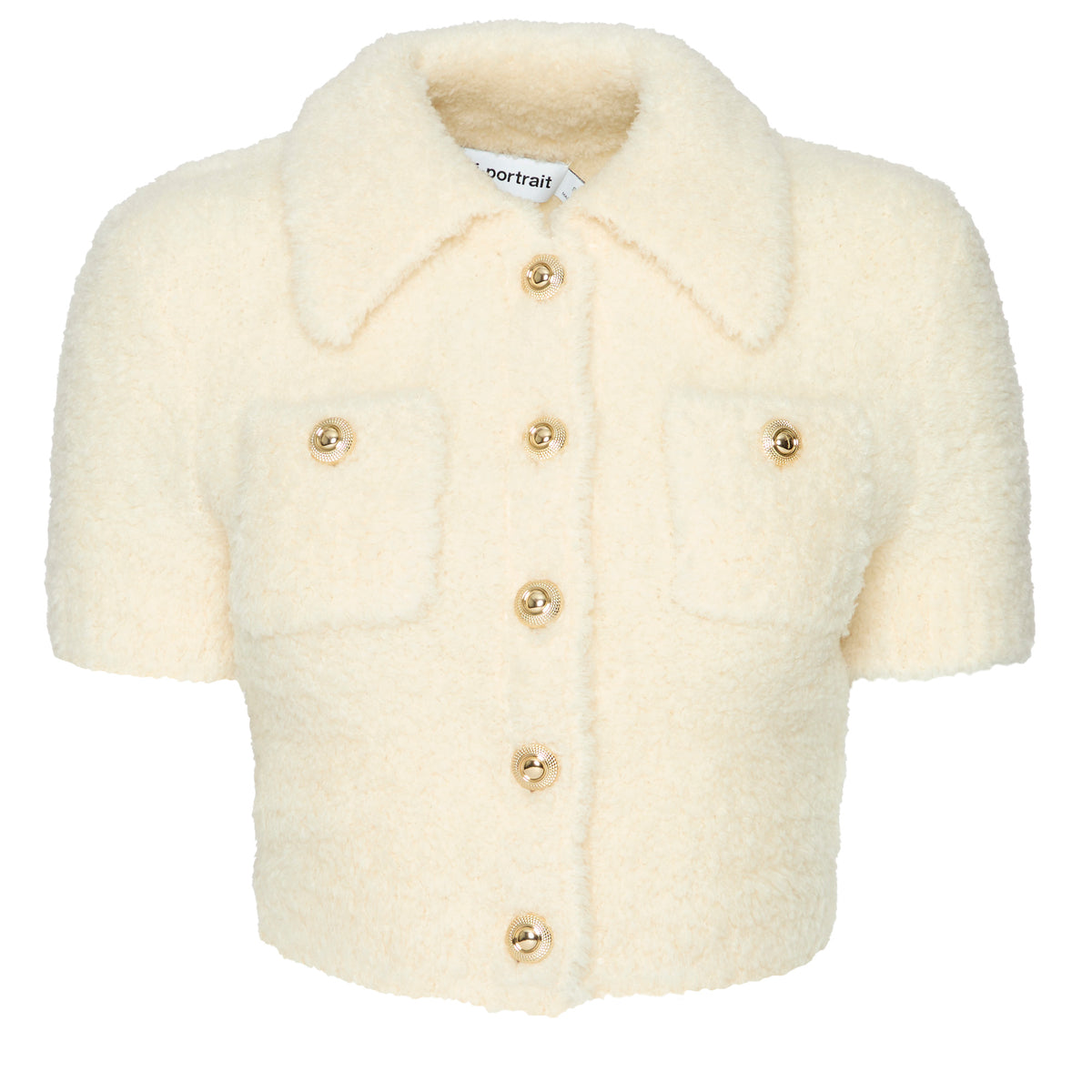 SELF PORTRAIT Cream Fluffy Knit Top– Capsule Shop