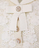 Cream Soft Knit Bow Mini Dress