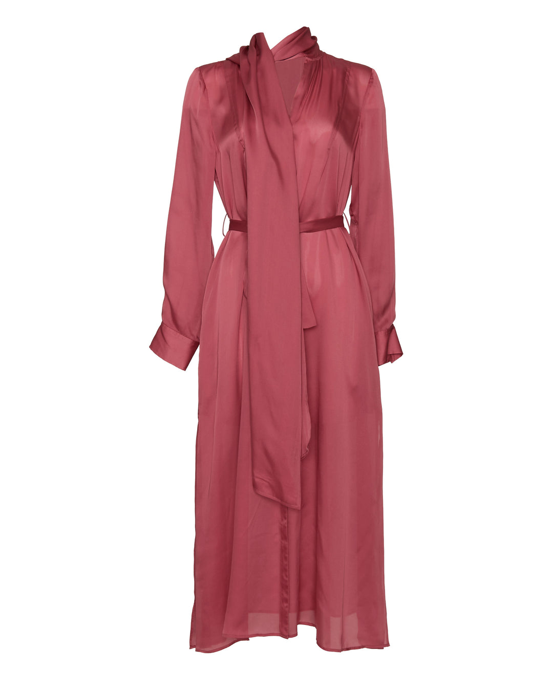 ULLA JOHNSON Critique Long Sleeve Silk Dress