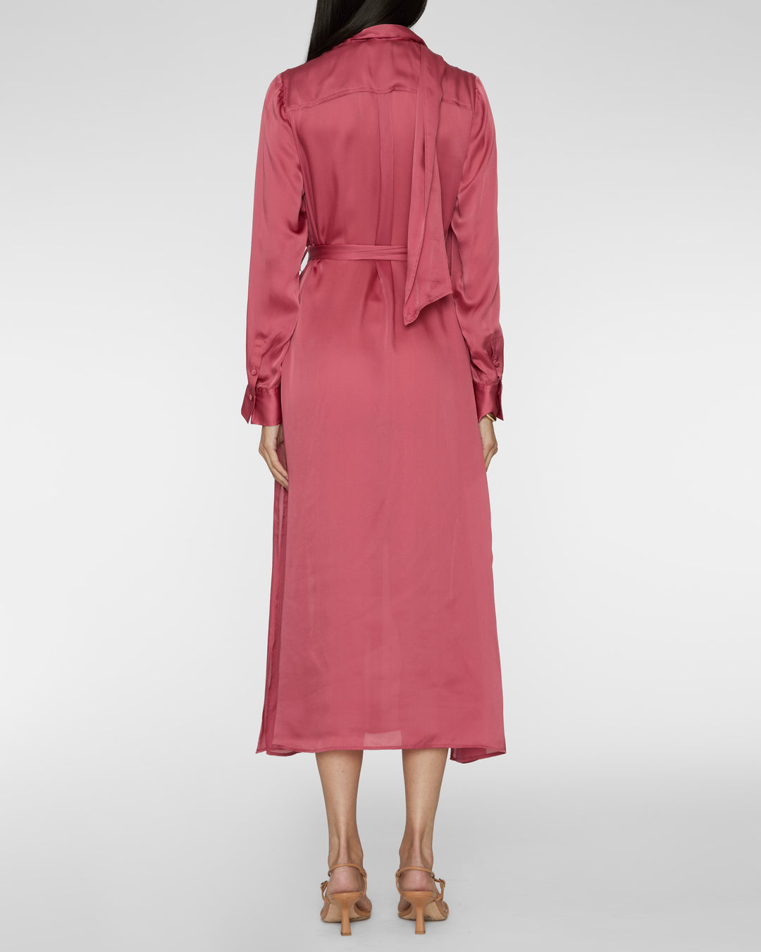 ULLA JOHNSON Critique Long Sleeve Silk Dress
